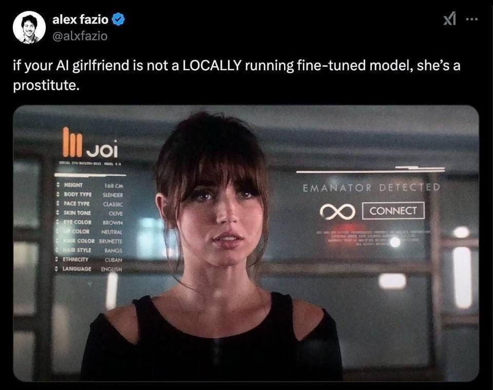 AI girlfriend meme